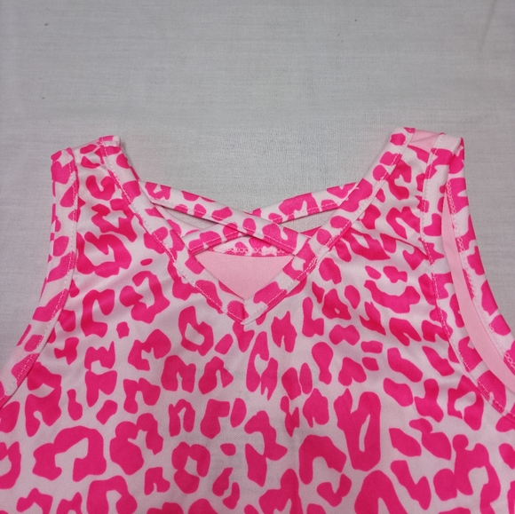 NWOT Champion Bubble Gum Pink Leopard Print Tank Top - Picture 3 of 4